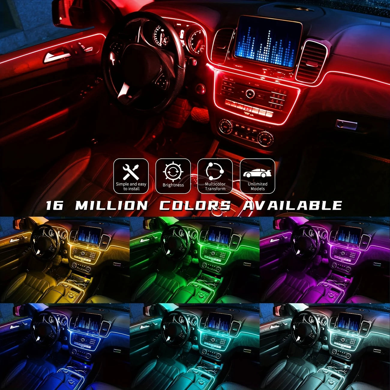 Strisce luminose a Led per Auto